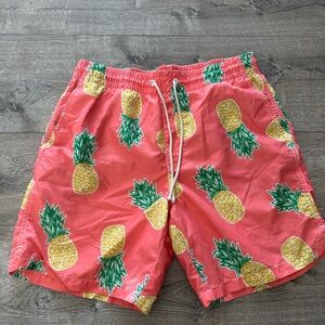 Old Navy Pink Pineapple Swim Trunks